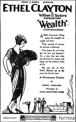 Imagen ilustrativa de Wealth: El Drama Silente de 1921 sobre Riqueza y Amor