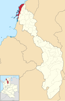 Mapa antiguo de la región