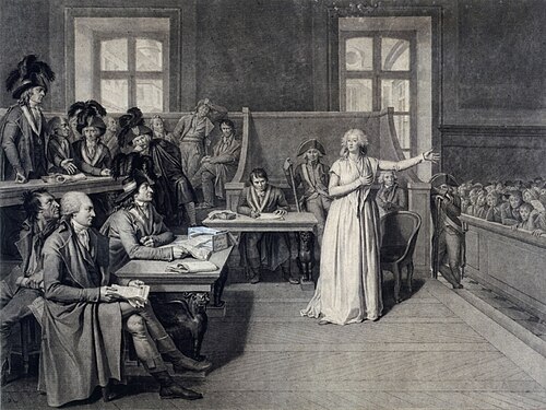 María Antonieta en el Tribunal Revolucionario