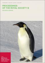 Portada de Proceedings of the Royal Society B