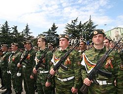 Desfile militar en Tskhinvali