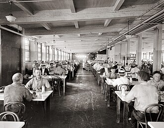 Restaurante de la GPO en 1922