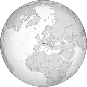 Mapa de Suiza
