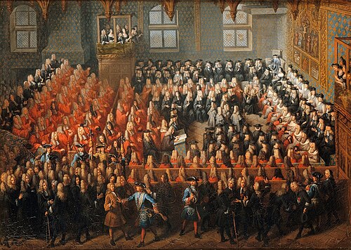 Lit de justice del Parlamento de París en 1715