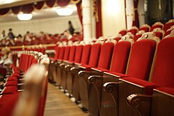 Vista de balcones en un teatro