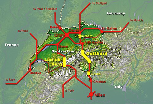 Imagen ilustrativa de NRLA: El Nuevo Enlace Ferroviario a través de los Alpes
