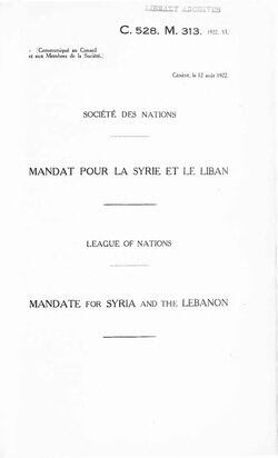 Imagen ilustrativa de El Mandato Francés en Siria y el Líbano (1923-1946)