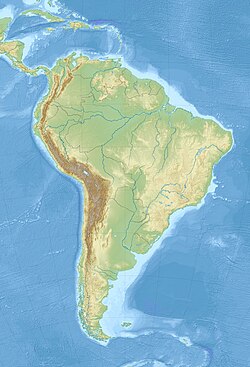 Ubicación de Cartagena en Sudamérica