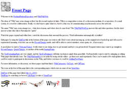 Captura de pantalla de WikiWikiWeb
