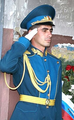 Imagen histórica de fuerzas osetias