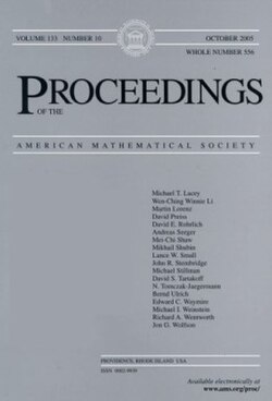 Imagen ilustrativa de Proceedings of the American Mathematical Society: Revista Científica